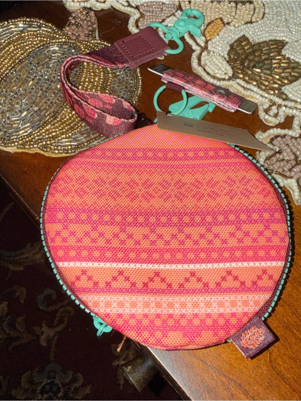 Free People Coin Pouch with Key Chain